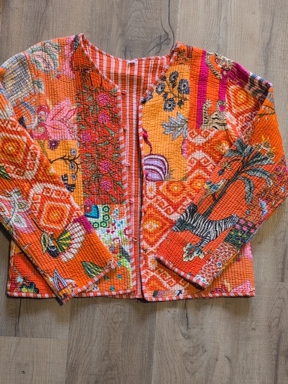 Vintage Style Patchwork Cotton Jacket